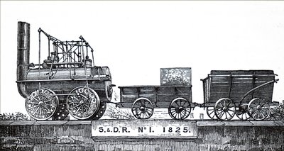 Eine Lokomotive I gebaut von George Stephenson von Unbekannt