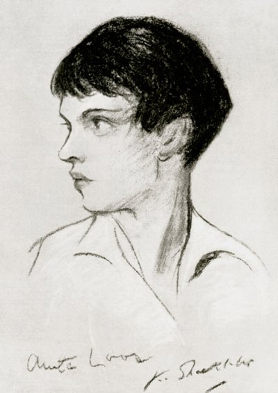 Anita Loos 1888-1981, amerikanische Drehbuchautorin, Dramatikerin und Autorin, frühes 20. Jahrhundert von Unbekannt
