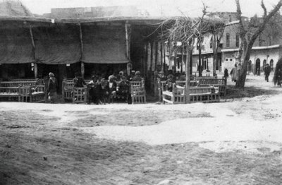 Arabisches Kaffeehaus, Bagdad, Mesopotamien, Erster Weltkrieg, 1918 von Unbekannt