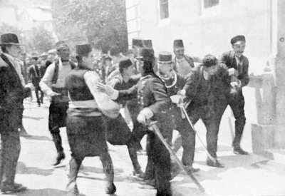 Verhaftung von Gavrilo Princip, Mörder von Erzherzog Franz Ferdinand von Unbekannt