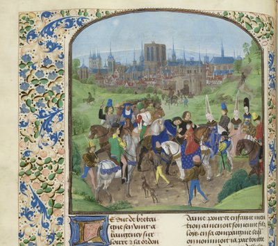 Ankunft von Herzog Ludwig II. von Anjou in Paris, ca. 1470-1475 von Unbekannt