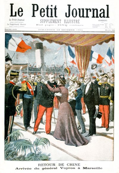 Ankunft von General Voyron in Marseille nach seiner Rückkehr aus China, 1901 von Unbekannt