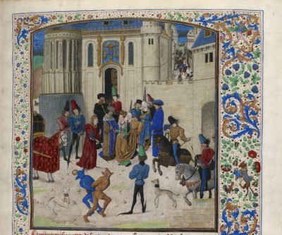 Die Ankunft von Isabeau de Bavaria in Paris, ca. 1470-1475 von Unbekannt