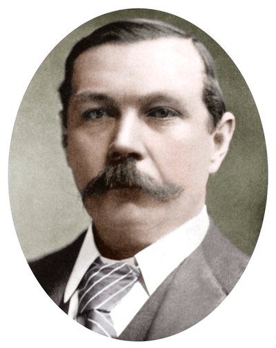 Arthur Conan Doyle, schottischer Schriftsteller, um 1900 von Unbekannt