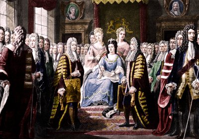 Vereinigungsartikel von Kommissaren Königin Anne vorgelegt, 1706 von Unbekannt