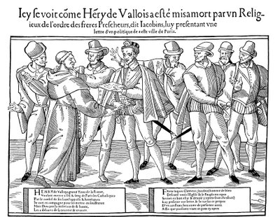 Ermordung von Heinrich III., König von Frankreich, 1589 von Unbekannt