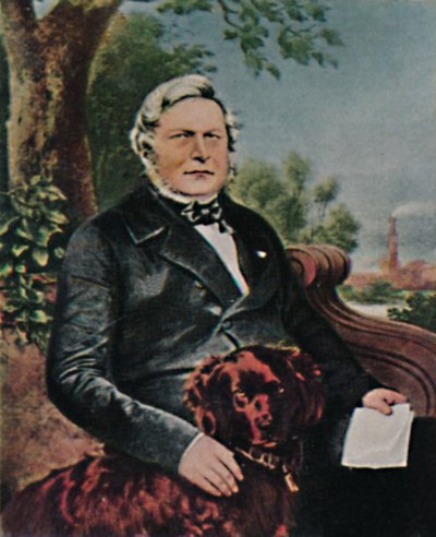 August Borsig 1804-1854 - Gemälde von Krüger, 1934 von Unbekannt