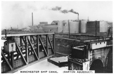 Barton-Aquädukt, Manchester-Schifffahrtskanal, 1936 von Unbekannt