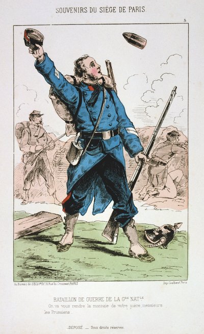 Bataillon de Guerre de la Garde Nationale, Belagerung von Paris, 1870-1871 von Unbekannt