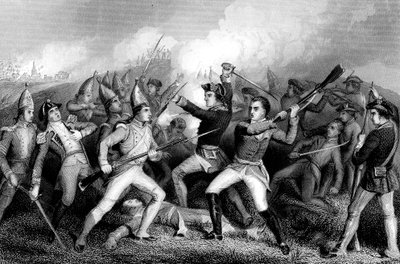 Schlacht von Bennington, Vermont, Amerikanischer Unabhängigkeitskrieg, 16. August 1777 von Unbekannt