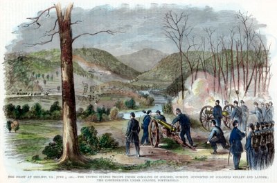Schlacht von Philippi, West Virginia, Amerikanischer Bürgerkrieg, 3. Juni 1861 von Unbekannt