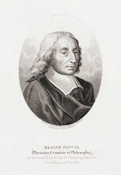 Blaise Pascal, französischer Mathematiker, Physiker und Theologe, um 1660 von Unbekannt