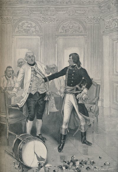 Bonapartes Beendigung des Gesprächs mit dem österreichischen Gesandten, 1896 von Unbekannt