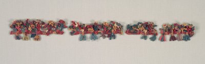Randfragment mit Vögeln und Blumen, 100 v. Chr.-700 n. Chr. von Unbekannt