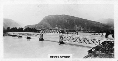 Brücke über den Columbia River, Revelstoke, British Columbia, Kanada, ca. 1920er von Unbekannt