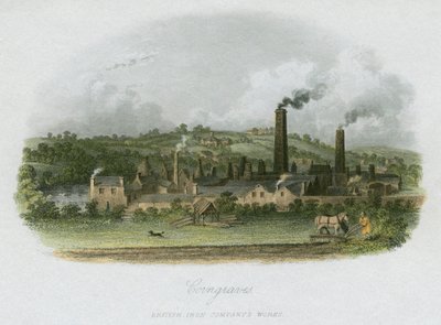 British Iron Companys Werke in Corngraves, nahe Halesowen, West Midlands, um 1835 von Unbekannt