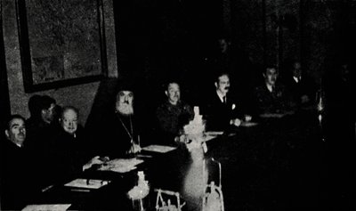 Britische und griechische Minister konferieren in Athen, Weihnachtstag 1944 von Unbekannt