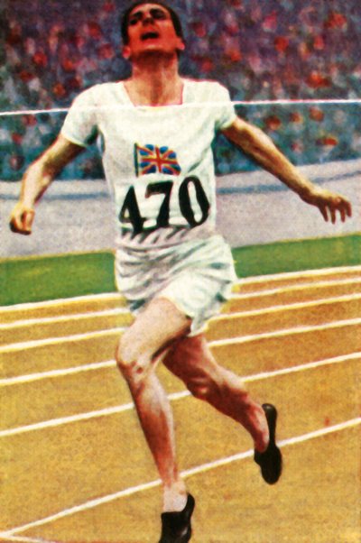 Britischer Athlet Douglas Lowe gewinnt die 800 Meter in der Leichtathletik, 1928 von Unbekannt