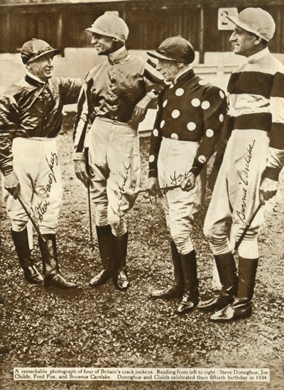 Britische Jockeys, 1934 von Unbekannt