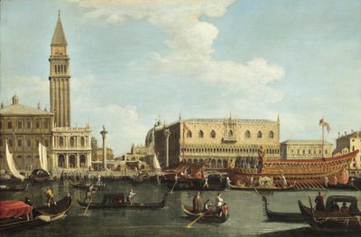 Bucintoro an der Mole in Venedig am Auferstehungstag von Unbekannt