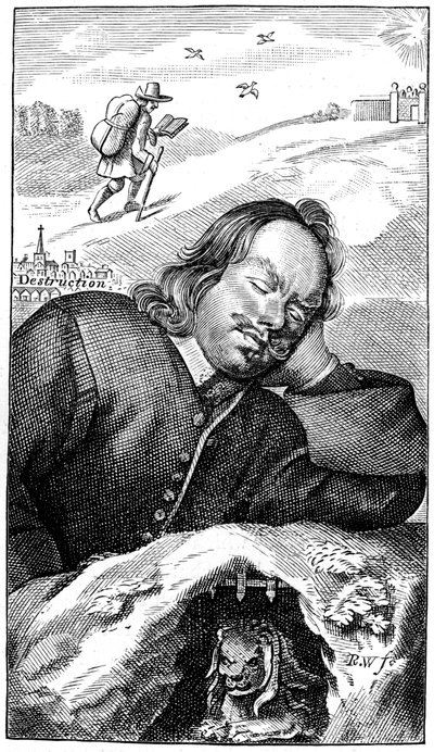 Bunyans Traum, 1680, 1893 von Unbekannt