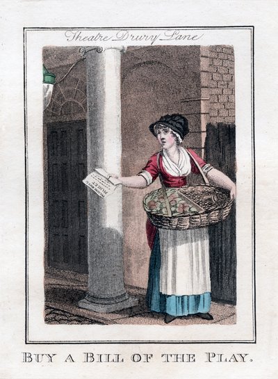 Kaufen Sie ein Programm des Stücks, Drury Lane Theatre, London, 1805 von Unbekannt