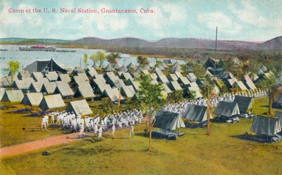 Lager an der US-Marinebasis, Guantanamo, Kuba, um 1911 von Unbekannt