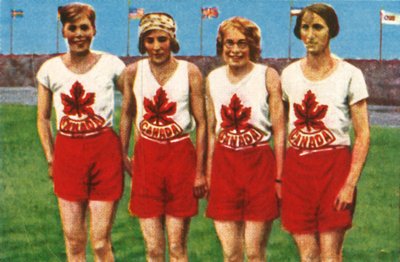 Kanadisches Team, 4 x 100 Meter Staffel der Frauen, 1928 von Unbekannt