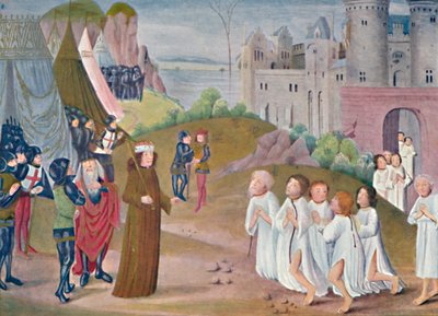 Eroberung von Calais, Lambeth Palace Library, 14. Jahrhundert, 1903 von Unbekannt