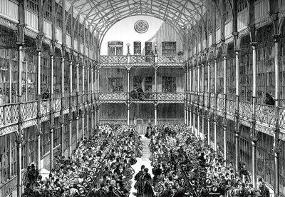 Zentralhalle des Royal Army Clothing Depot, Pimlico, um 1880 von Unbekannt