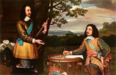 Karl I. diktiert Depeschen an Sir Edward Walker, ca. 1650, 1944 von Unbekannt