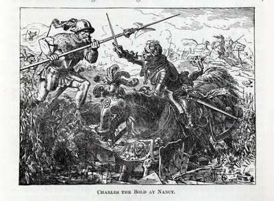 Karl der Kühne bei Nancy, 1882 von Unbekannt