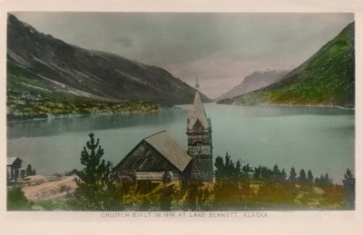 Kirche am Lake Bennett, Alaska von Unbekannt