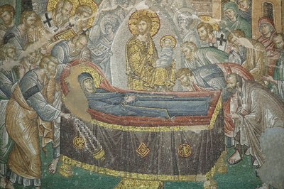 Kirche des Heiligen Erlösers in Chora. Die Entschlafung der Jungfrau, Istanbul, Türkei von Unbekannt