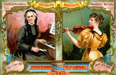 Clara Schumann und Wilma Norman-Neruda, um 1900 von Unbekannt