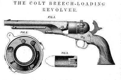 Colt Frontier Revolver, erfunden von Samuel Colt 1814-62, ca. 1850 von Unbekannt