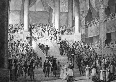 Weihe Napoleons und Krönung von Josephine durch Papst Pius VII., 2. Dezember 1804 von Unbekannt