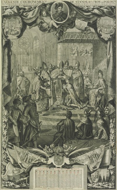 Krönung von Stanislaw I Leszczynski 1705 von Unbekannt
