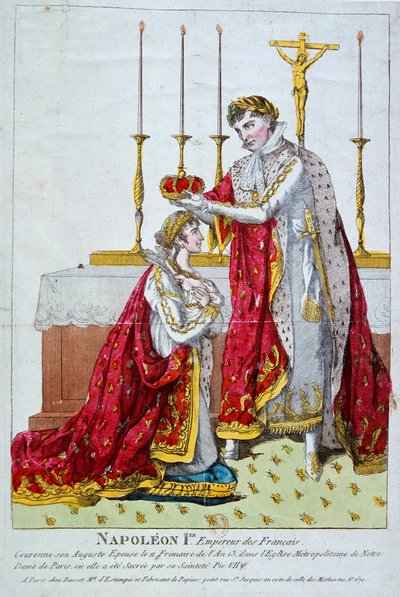 Krönung der Kaiserin Josephine, 2. Dezember 1804, 19. Jahrhundert von Unbekannt