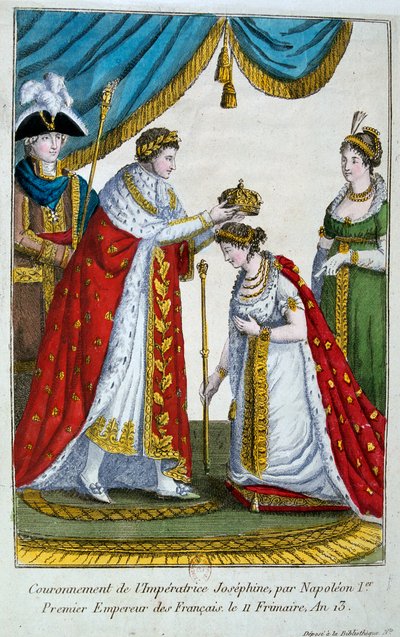 Krönung der Kaiserin Josephine, 2. Dezember 1804, 19. Jahrhundert von Unbekannt