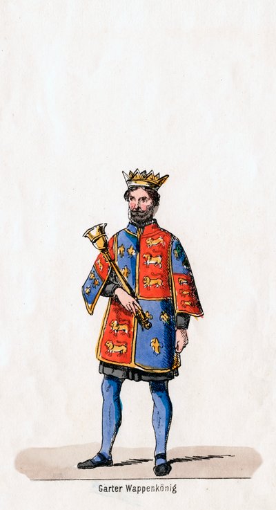 Kostümentwurf für Shakespeares Stück, Heinrich VIII., 19. Jahrhundert von Unbekannt