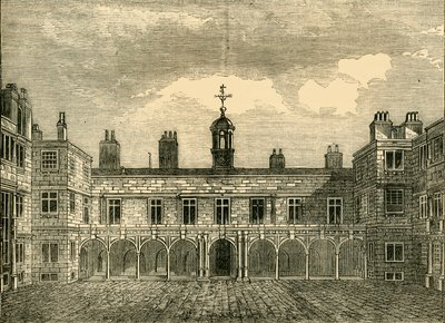 Hof des alten Somerset House, von Norden, 1881 von Unbekannt
