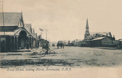 Cross Street, Blick nach Norden, Kroonstad, O.R.C, um 1905 von Unbekannt