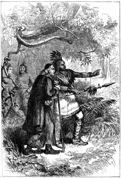 De Lamberville von den Onondagas weggeschickt, spätes 17. oder frühes 18. Jahrhundert, um 1880 von Unbekannt