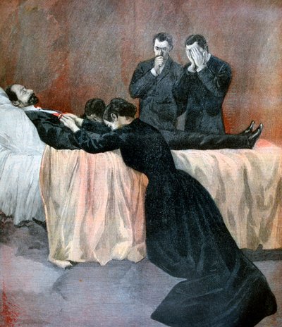 Tod von Marie François Sadi Carnot, Präsident der Dritten Französischen Republik, 1894 von Unbekannt