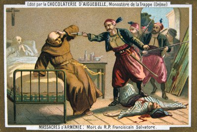 Tod des ehrwürdigen Vaters Salvatore, eines Franziskanermönchs, 1895 von Unbekannt
