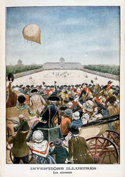 Abflug eines Ballons aus Paris am 27. Juni 1783 von Unbekannt