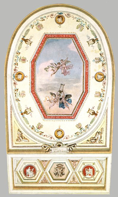 Entwurf für eine Decke in einem Theater, Italien, 1928 von Unbekannt