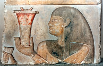 Detail eines Basreliefs aus El-Bahrain, Ägypten, 22.-20. Jahrhundert v. Chr. von Unbekannt