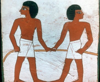 Detail der Dekoration eines Sarkophags der Dame von Madja, 18. Dynastie von Unbekannt